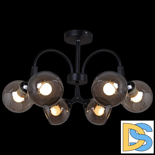 Люстра на штанге Reluce 01268-0.3-06 BK+CR