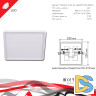 Встраиваемый светильник Reluce 70602-9.0-001OL LED20W WH 4000K