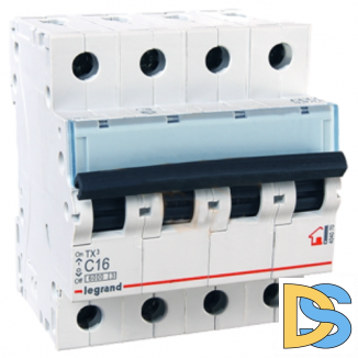 Автоматический выключатель Legrand TX3 C 25А 4P 404072