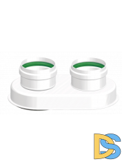 Адаптер на раздельное дымоудаление 60/100 на 80 мм Termica TADA05 (хомут)