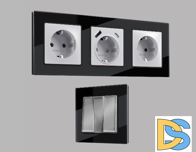 Рамка двухместная Ambrella Volt Platos AF380802