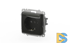 Розетка с крышкой, заземлением и защитой от детей ELBI Zena Vega 609-011100-219