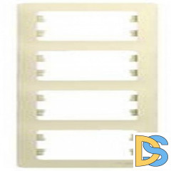 Рамка 4-ая (четверная) вертикальная, Бежевый, серия Glossa, Schneider Electric