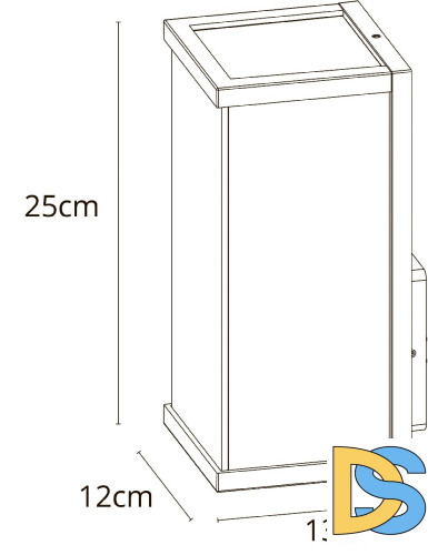 Уличный настенный светильник Arte Lamp Pot A1631AL-1BK