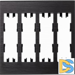 Рамка 4-ая (четверная), Металл Оникс, серия Atlas Design Nature, Schneider Electric