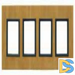 Рамка 4-ая (четверная), Светлая кожа, серия UNICA TOP/CLASS, Schneider Electric