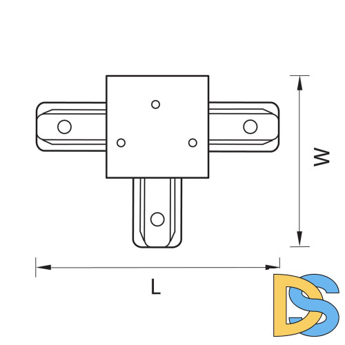 Коннектор T-образный Lightstar Barra 501137