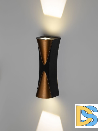 Архитектурный светильник Эра WL43 BK+GD Б0054422