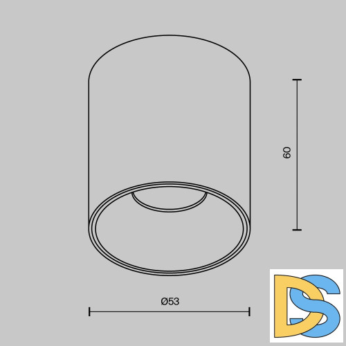 Накладной светильник Maytoni Alfa LED C064CL-5W2.7K-RD-B