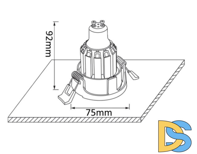 Встраиваемый светильник Crystal Lux CLT 004 CLT 004C1 WH