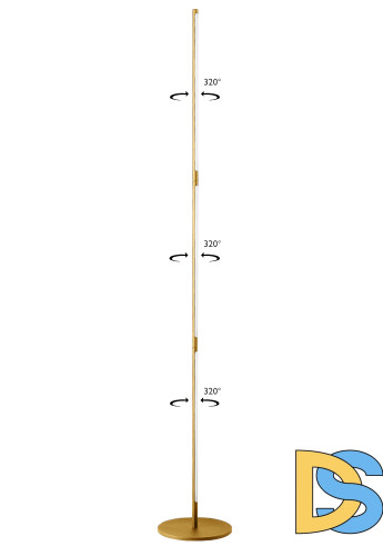 Торшер Crystal Lux Largo LARGO PT25W GOLD