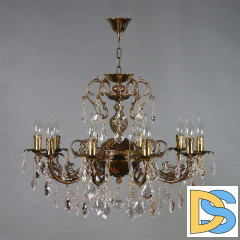 Подвесная люстра Ambiente Alicante 8888/10 PB Leaf Crystal