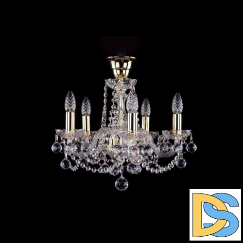 Подвесная люстра Bohemia Ivele Crystal 1402/5/141 G Balls tube