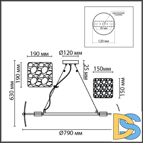 Подвесная люстра Lumion Liberti 6588/8