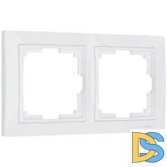 Рамка на 2 поста (белый, basic) W0022001