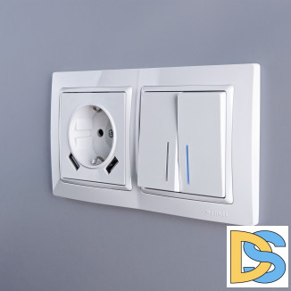 Рамка на 2 поста (белый, basic) W0022001