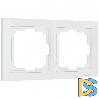 Рамка на 2 поста (белый, basic) W0022001