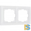 Рамка на 2 поста (белый, basic) W0022001