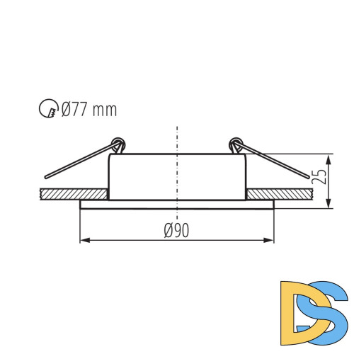 Кольцо точечного светильника Kanlux Feline 37252