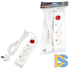Удлинитель бытовой Uniel Ultra S-GCU3-2B WHITE UL-00010015
