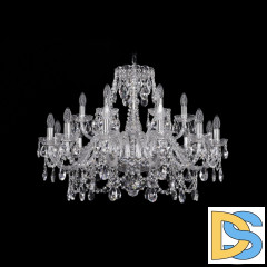 Подвесная люстра Bohemia Ivele Crystal 1411/12+6/300 Ni