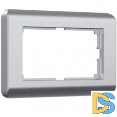 Рамка для двойной розетки (серебряный) W0082106