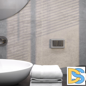 Рамка для двойной розетки (серебряный) W0082106