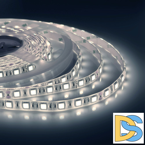Светодиодная лента Apeyron 24В ПРО 14,4Вт/м smd5050 60д/м IP65 1100Лм/м 5м 6500К 00-318