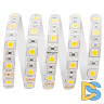 Светодиодная лента Apeyron 24В ПРО 14,4Вт/м smd5050 60д/м IP65 1100Лм/м 5м 6500К 00-318