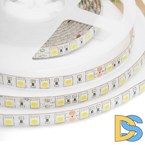 Светодиодная лента Apeyron 24В ПРО 14,4Вт/м smd5050 60д/м IP65 1100Лм/м 5м 6500К 00-318