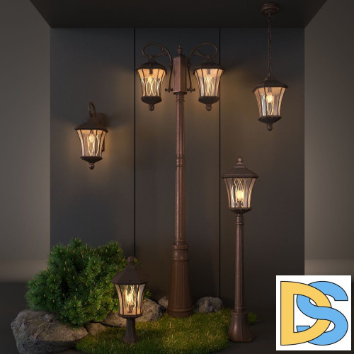 Садово-парковый светильник Elektrostandard Virgo F/2 капучино 4690389064876