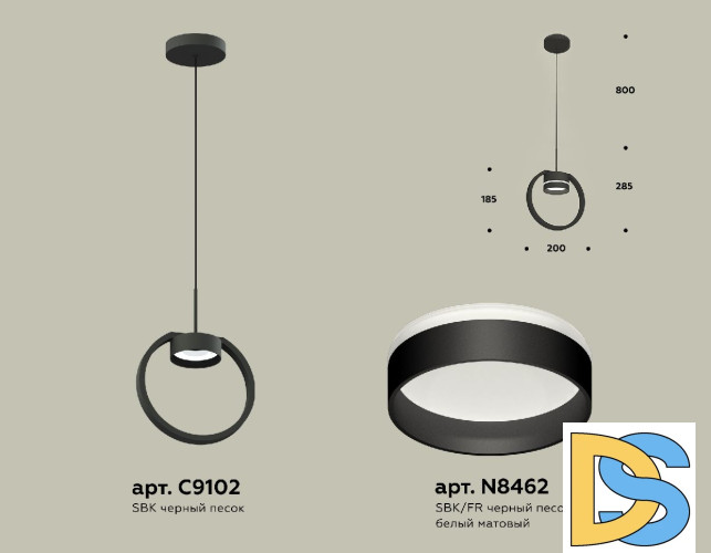 Подвесной светильник Ambrella Light Traditional (C9102, N8462) XB9102153