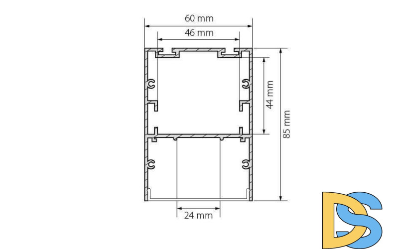 Профиль Arlight ARH-LINE-6085-2000 ANOD 018508