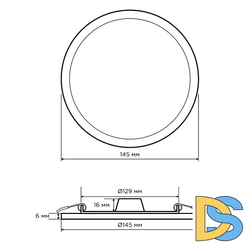 Встраиваемая светодиодная панель Apeyron 06-20