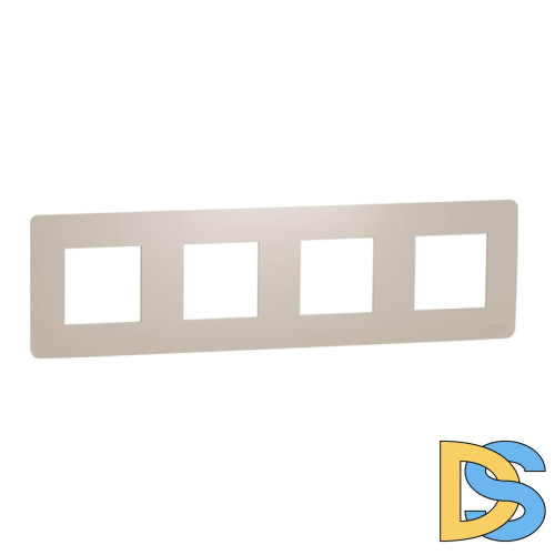 Рамка 4-постовая Schneider Electric Unica New NU200844