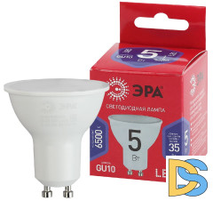 Лампа светодиодная Эра GU10 5W 6500K LED MR16-5W-865-GU10 R Б0045348