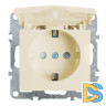 Розетка Stekker Эрна с/з 16A 250V с крышкой защитной шторкой слоновая кость PST16-9112-02 39330