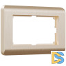 Рамка для двойной розетки Werkel Stream (шампань) W0082111