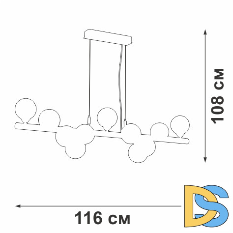 Подвесная люстра Vitaluce V49860-8/11S