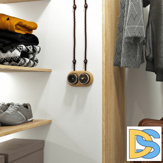 Переключатель/выключатель одноклавишный Vintage (мокко матовый/хром) W5812052