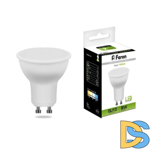 Лампа светодиодная Feron MR16 GU10 9W 4000K Грибок матовая LB-560 25843
