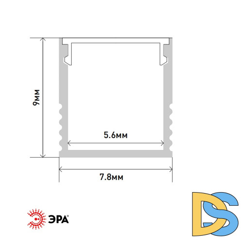 Комплект с накладным анодированным профилем Эра 709 Б0062831