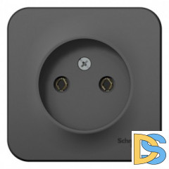 Розетка б/з без шторок 16А, 250В, изолир пластина Schneider Blanca Антрацит