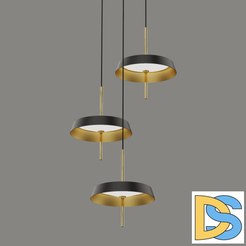 Подвесной светильник DeLight Collection MD18001061-3B black/gold