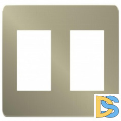 Рамка 2-ая (двойная), Бронза/Бежевый, серия Unica Studio, Schneider Electric
