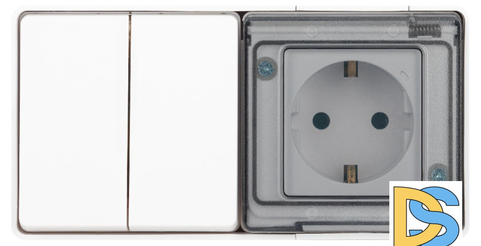 Блок розетка с выключателем Эра 11-7502-01 Б0063270