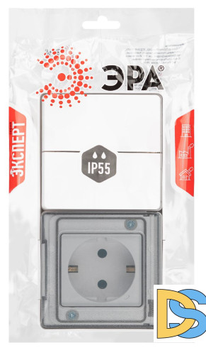 Блок розетка с выключателем Эра 11-7502-01 Б0063270