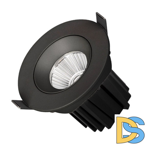 Встраиваемый светильник Arlight MS-ATOLL-BUILT-TURN-R94-10W Warm3000 (BK, 60 deg, 230V) 041574