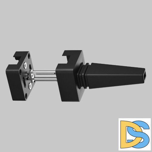 Настенный фиксатор для подвесного монтажа шинопровода Maytoni Elasity TRA160BC-B