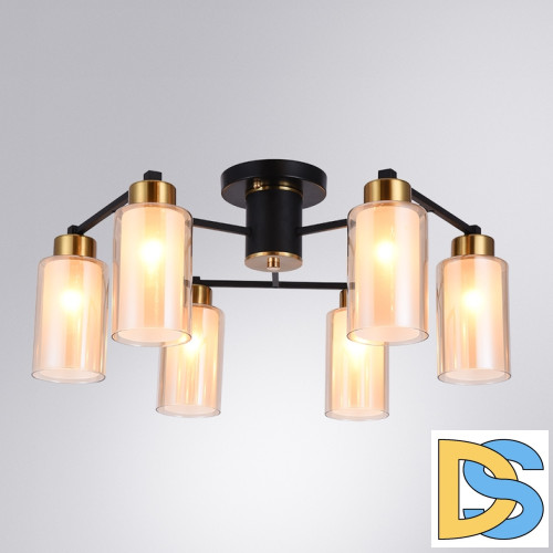 Потолочная люстра Arte Lamp Leo A7027PL-6BK